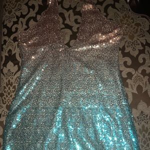 Ombré glitter dress
